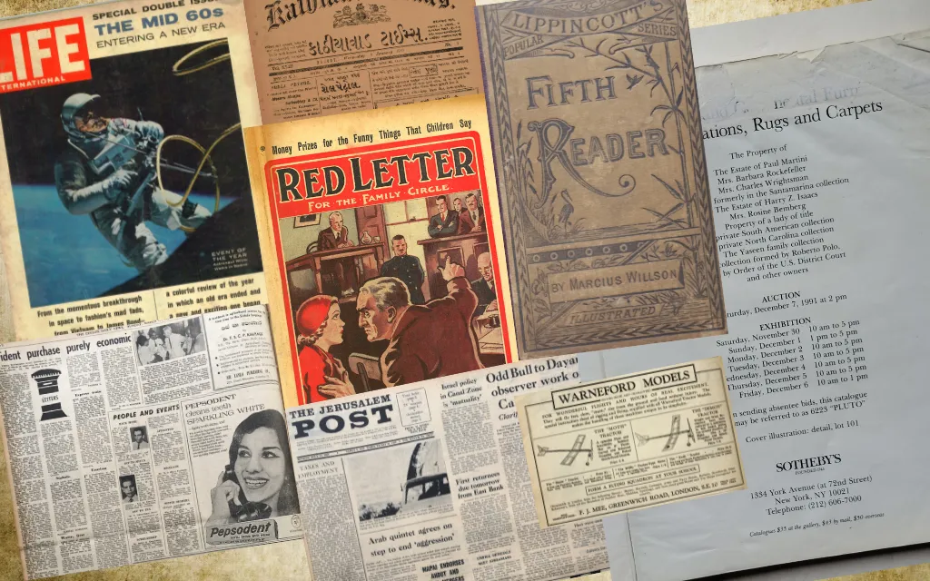 A Living Archive of Print Heritage - CIPHM Newspaper Collage
