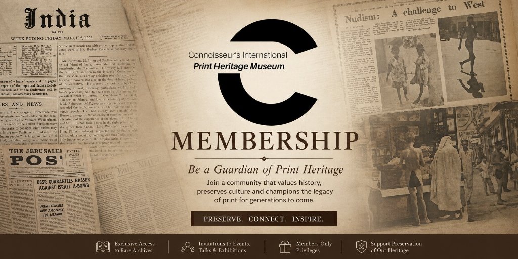 Connoisseurs International Print Heritage Museum - Membership